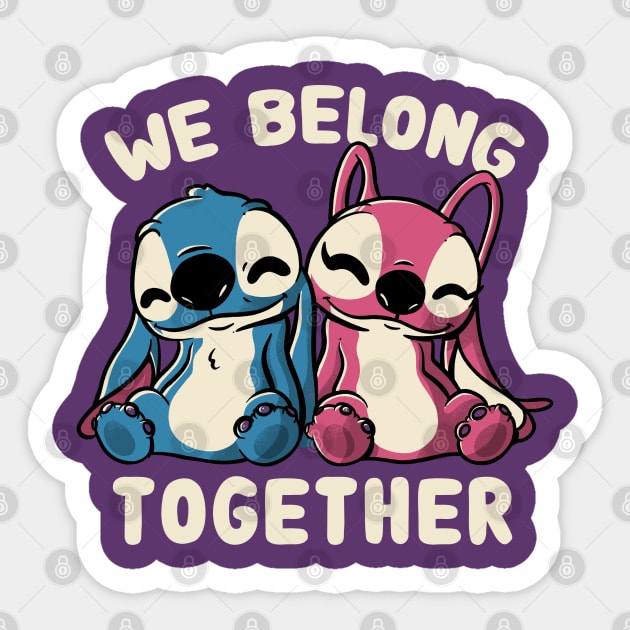 We Belong Together Cute Lover Gift Sticker by eduely